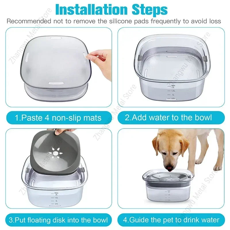 Anti Splash Dog Bowl