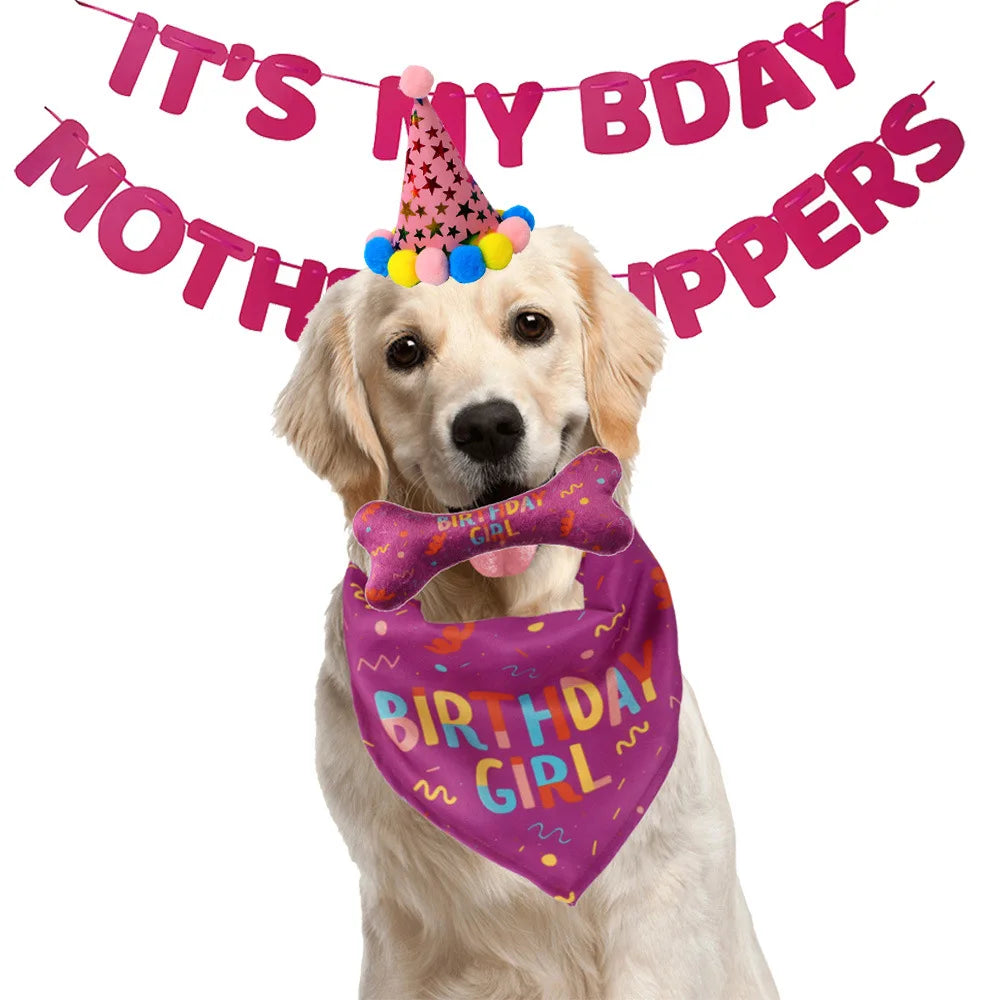 Happy Birthday Party Decoration - Dogs Accessories