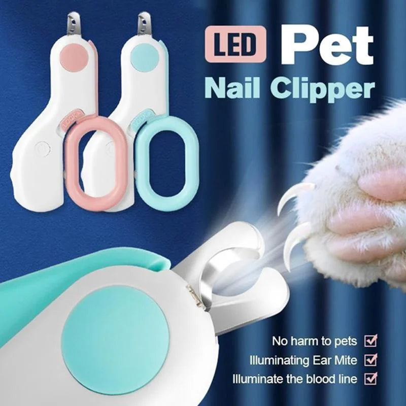 Professional Pet Nail Clipper with LED Light