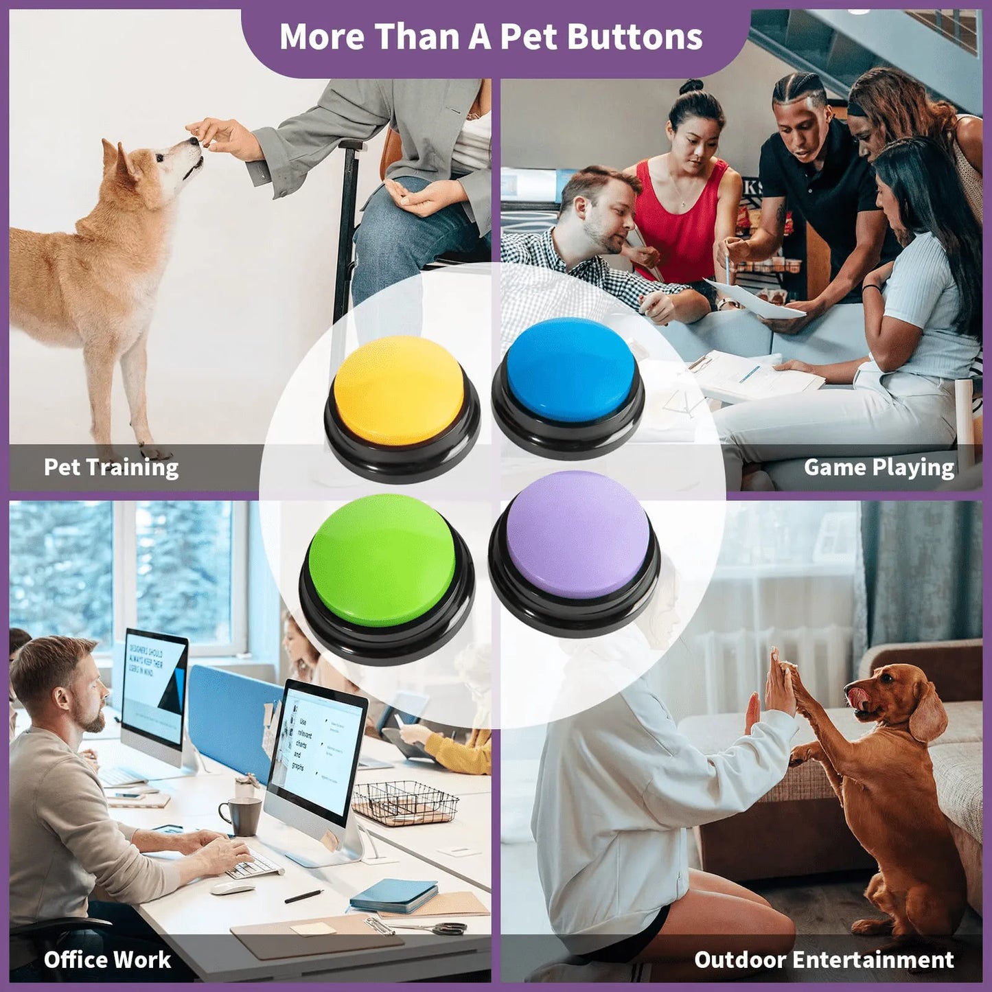 Speaking Buttons - Dog Training