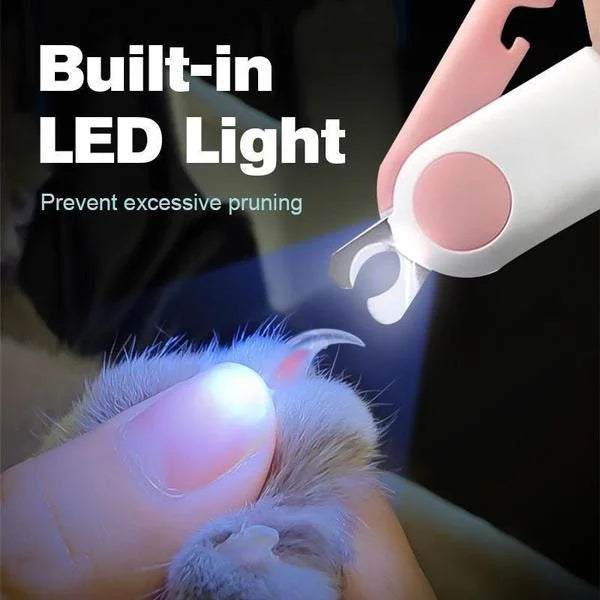 Professional Pet Nail Clipper with LED Light